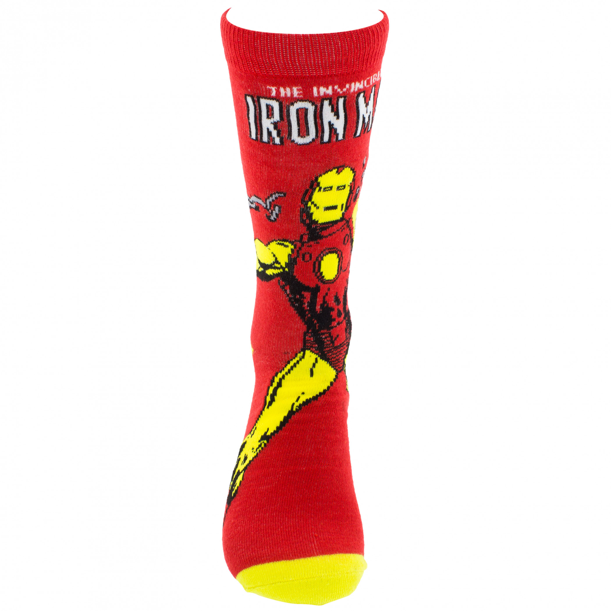 Iron Man Retro Character Cover Crew Socks